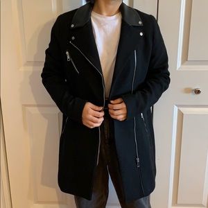 Zara Long Moto Jacket